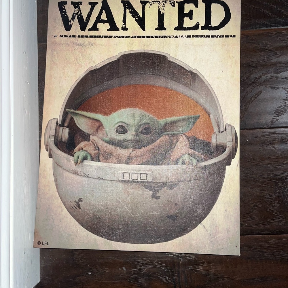 Star Wars Baby Yoda Wall Art
